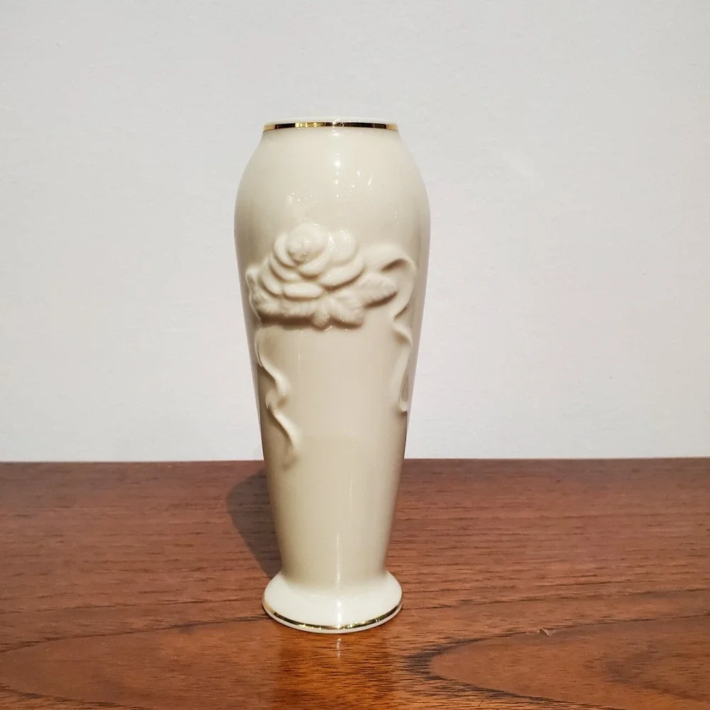 Vintage Lenox Rose Blossom Bud Vase 5.75